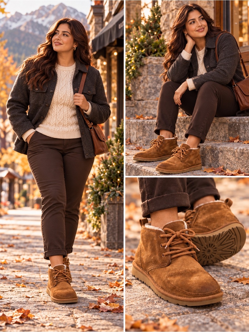 UGG Women's Tan Suede Ankle Boots - Lace-Up Chukka Booties